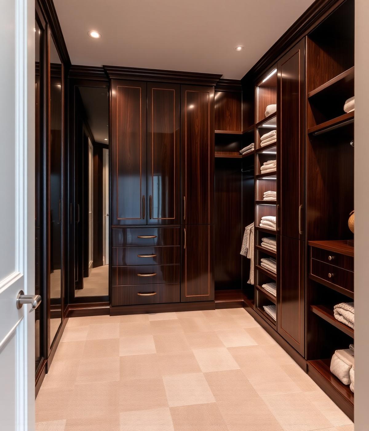Closet planejado de luxo